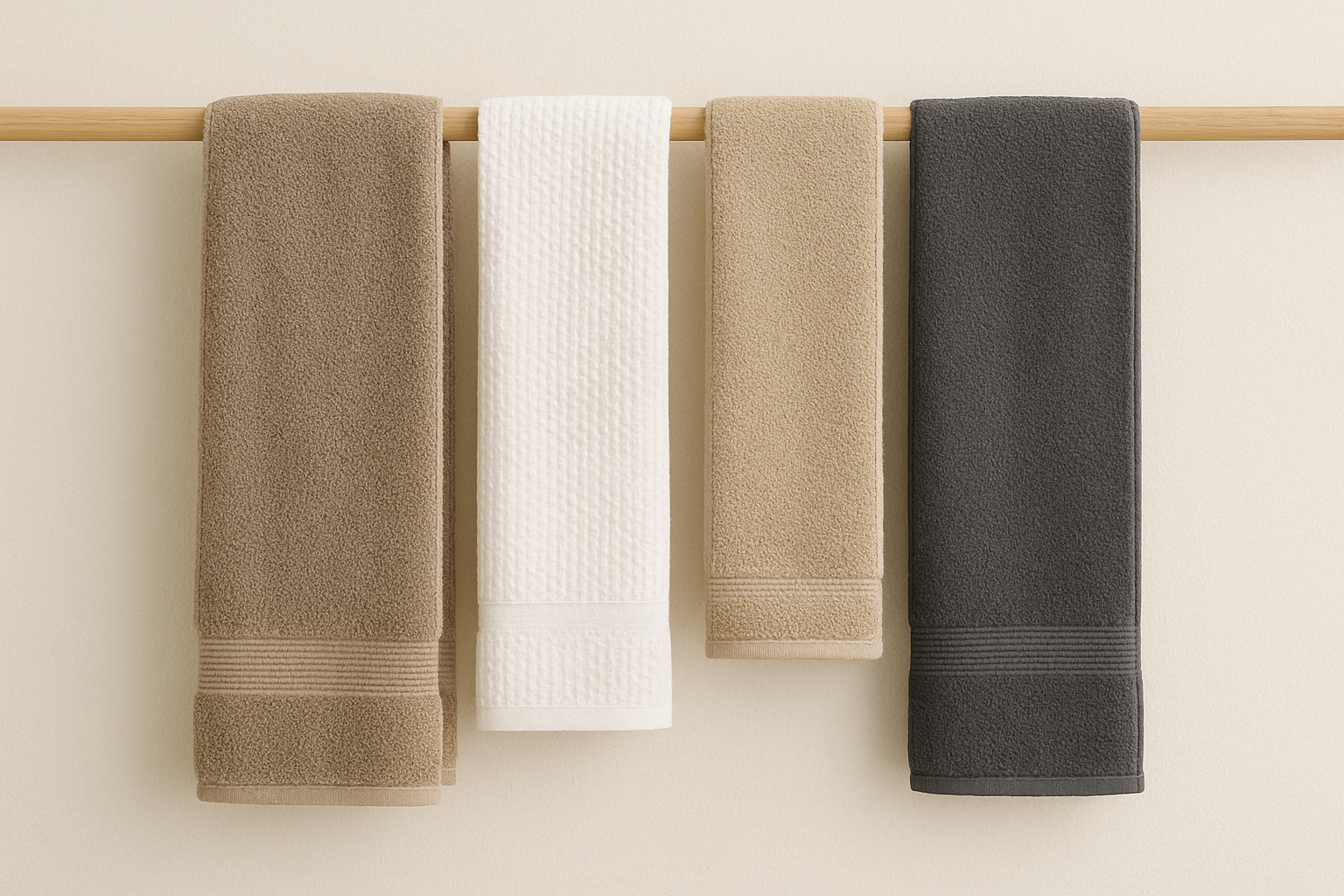 High quality towels in various colors